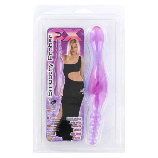 Dildo Anal Smoothy Prober Clear Lavender 20 cm - imagine 2