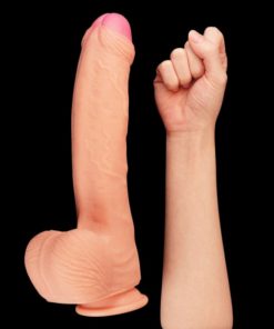 Dildo Dual Layered Platinum Silicone 8.5 inch