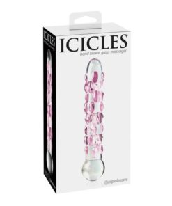 Dildo Sticla Icicles Hand Blown Glass Massager