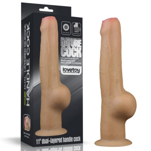 Dildo cu Ventuza Handle Cock 11 inch