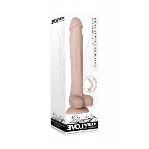 Dildo cu Ventuza Real Supple 10.5 inch