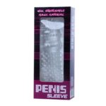 Penis Sleeve Clear 1 Manson Penis cu Striatii 15 cm