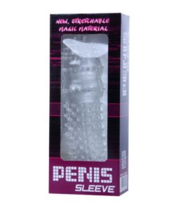 Penis Sleeve Clear 1 Manson Penis cu Striatii 15 cm