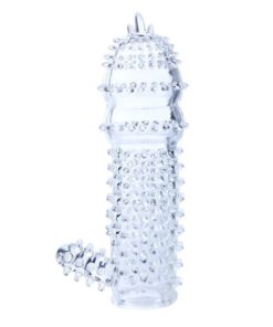 Penis Sleeve Clear 1 Manson Penis cu Striatii 15 cm