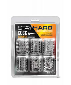 Set Mansoane Stay Hard Cock Sleeve Kit Clear