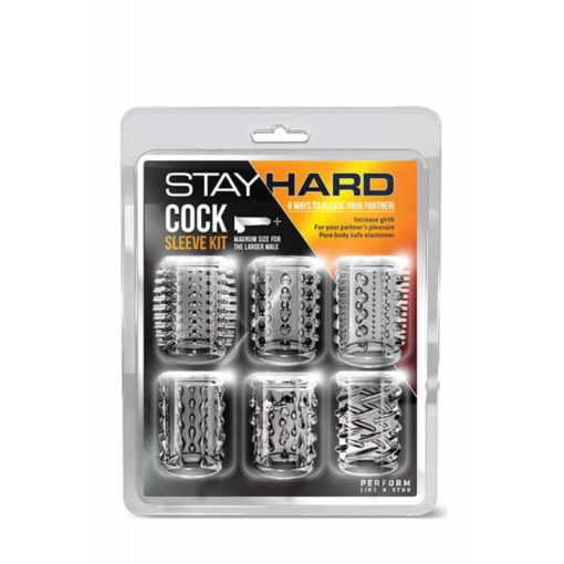 Set Mansoane Stay Hard Cock Sleeve Kit Clear
