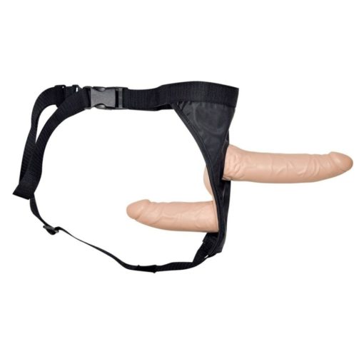 Strap On Dublu Femei Double Dongs Realistic 19 cm