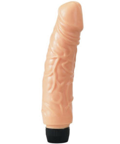 Vibrator Realistic Big Boss Natural este copia fidela a unui penis generos aflat in erectie, care va astepta sa experimentati impreuna jocuri erotice uimitoare