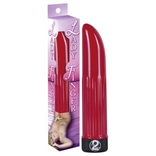 Vibrator Mic Lady Finger Rosu