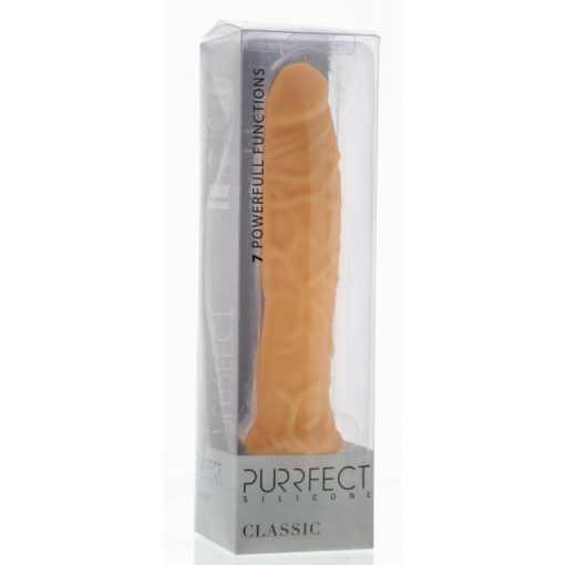 Vibrator Realistic Purrfect Silicone Classic 8.5 inch - imagine 2