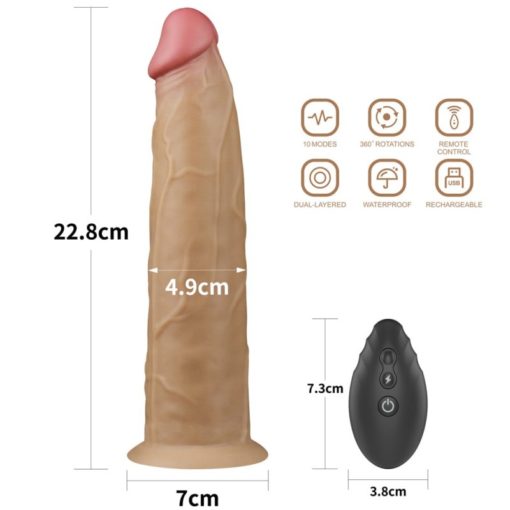 Vibrator cu Telecomanda Dual Layered Silicone