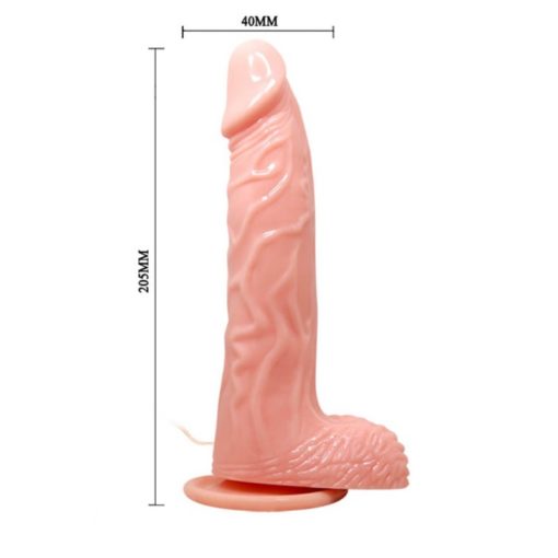 Vibrator Realistic cu Cap Rotativ - imagine 5
