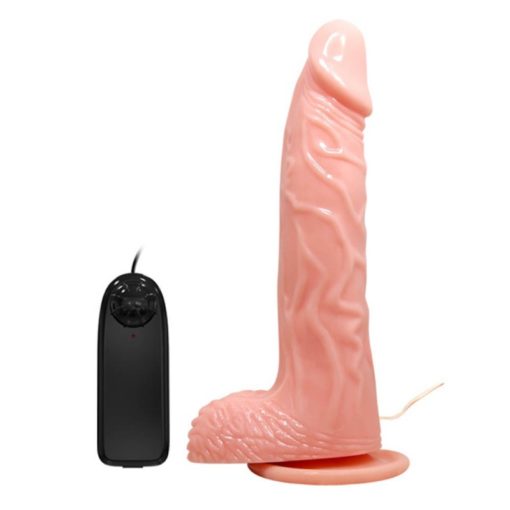 Vibrator Realistic cu Cap Rotativ - imagine 2