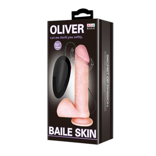Vibrator cu Telecomanda Oliver Baile Skin