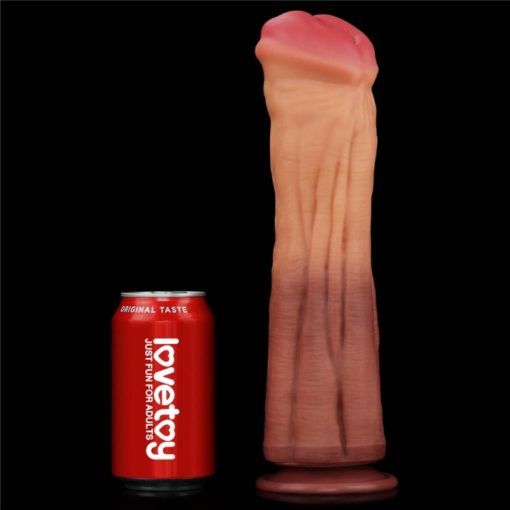 Dildo Dual Layered Platinum Silicone 12 inch