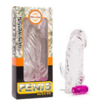 Prelungitor Penis Sleeve With Vibration Clear