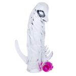 Prelungitor Penis Sleeve With Vibration Clear