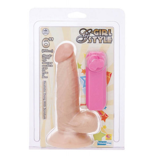 Vibrator Realistic cu Ventuza G-Girl Style 6 inch