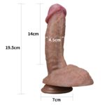 Dildo Dual Layered Silicone Cock