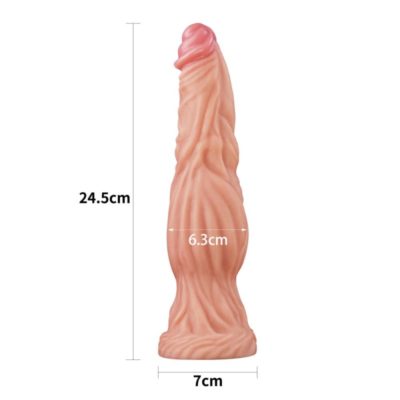 Dildo cu Ventuza Dual Layered Silicon Cock