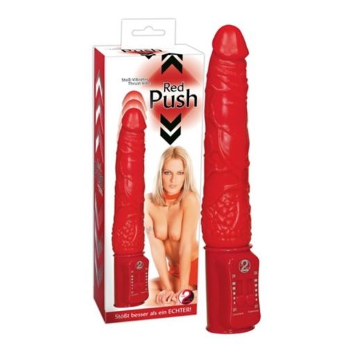 Vibrator Natural Red Push Vibrator