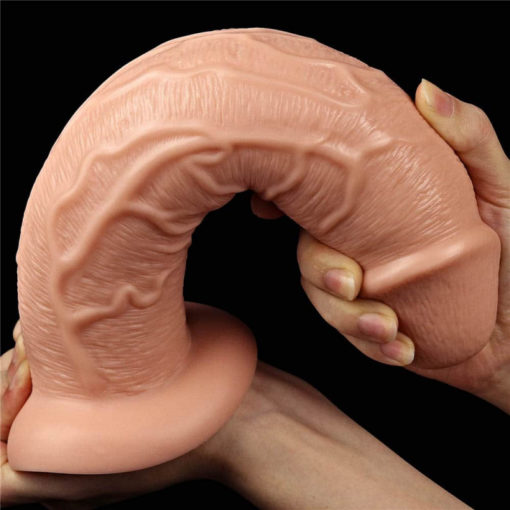 Vibrator Realistic 11 Long Vibrating Dildo Flesh