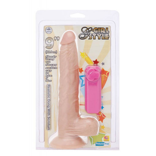 Vibrator Realistic Cu Testicule G-Girl Style 9 inch