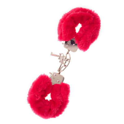 Catuse Metal Handcuff with Plush Red