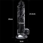 Dildo Transparent Flawless Clear