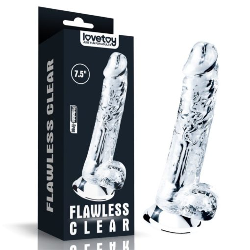 Dildo Transparent Flawless Clear 19 cm