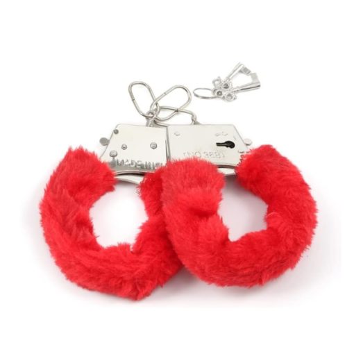 Catuse Fetish Pleasure – Fluffy Red Hand Cuffs