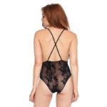 Body Sexy Deep V Floral Lace Teddy