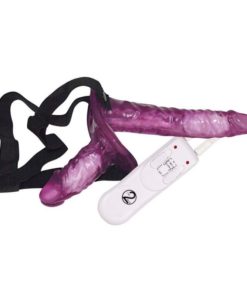 Strap On Dublu cu Vibratii Vibrating Strap On Duo