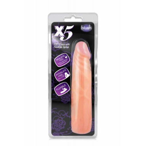 Dildo With Flexible Spine 7.5