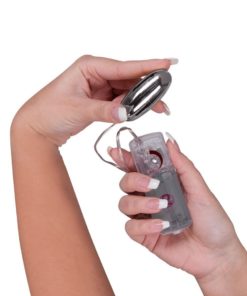 Ou Vibrator Cu Telecomanda Vibro Bullet Silver Star