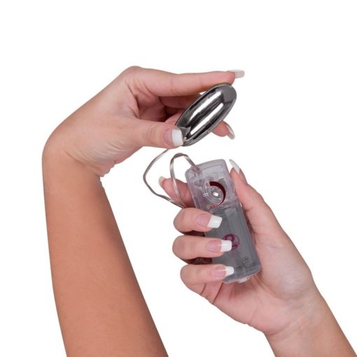 Ou Vibrator Cu Telecomanda Vibro Bullet Silver Star