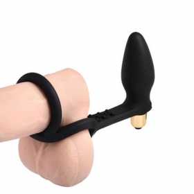 Butt Plug Vibrator cu Inel Ro-Zen Black 3