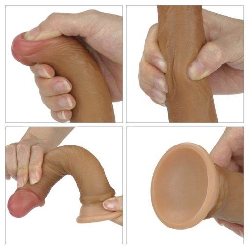 Dildo Realistic Dual Layered Silicone 7 inch