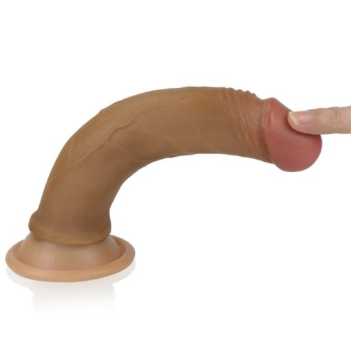 Dildo Realistic Dual Layered Silicone 7 inch
