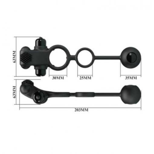 Inel Penis cu Vibratii si Masator Prostata Vibration Penis Sleeve Pretty Love