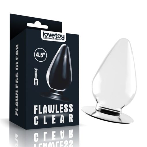 Butt Plug Transparent Flawless Clear 11 cm