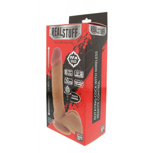 Vibrator cu Ventuza Realstuff 7.5 Inch Rotating