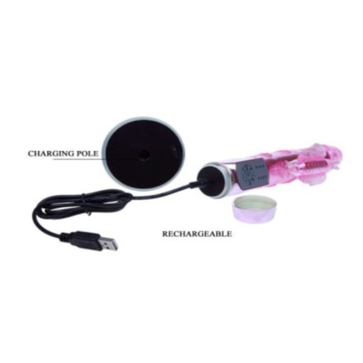Vibrator Multifunctional Throbbing Butterfly 24 cm