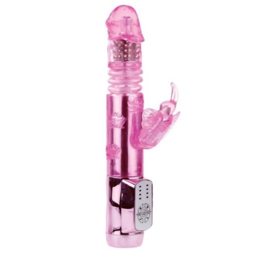Vibrator Multifunctional Throbbing Butterfly 24 cm