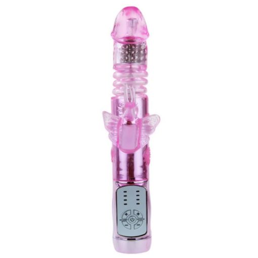 Vibrator Multifunctional Throbbing Butterfly 24 cm