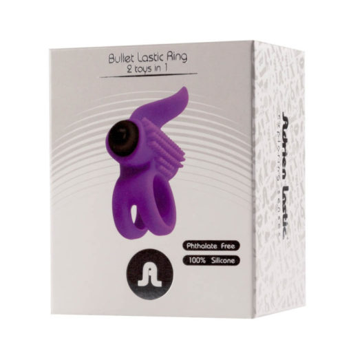 Inel Dublu cu Vibratii Bullet Lastic Ring