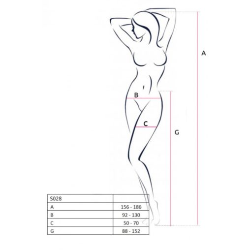 Dresuri Erotice S028 Passion Tights Black S-L