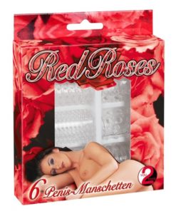 Set Mansoane Penis Red Roses 6 buc