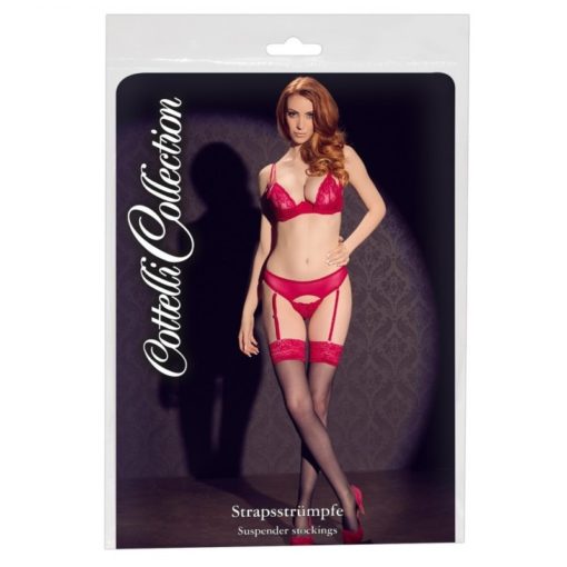 Ciorapi Cottelli Collection Red One Size