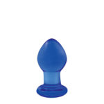 Butt Plug Crystal Small Blue